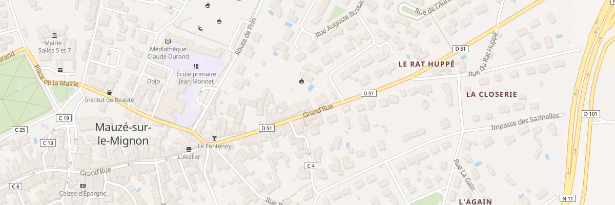 Plan du 4 Grand Rue à Mauzé-sur-le-Mignon