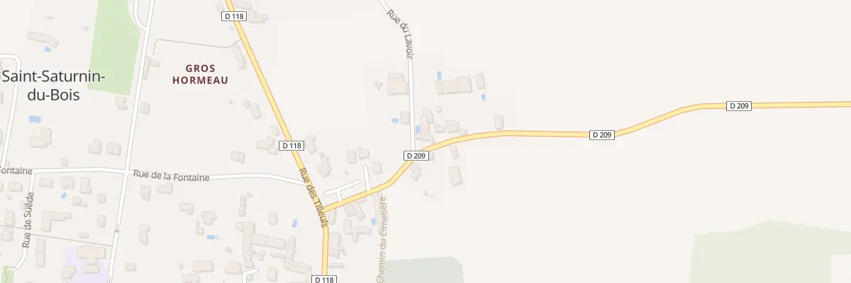 Plan du 7 Rue de Priaires à Saint-Saturnin-du-Bois
