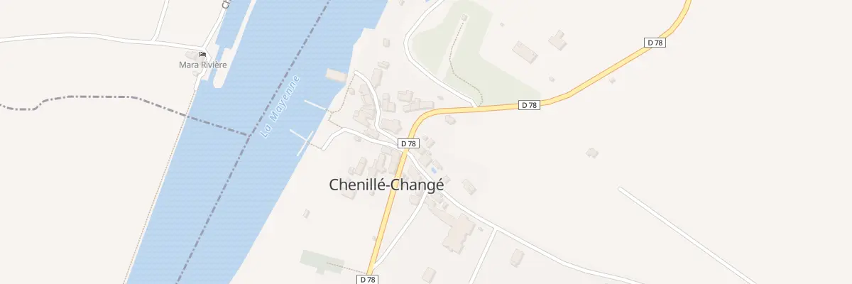 Plan du 5010 Le Bourg (Chenille-Change) à Chenillé-Champteussé