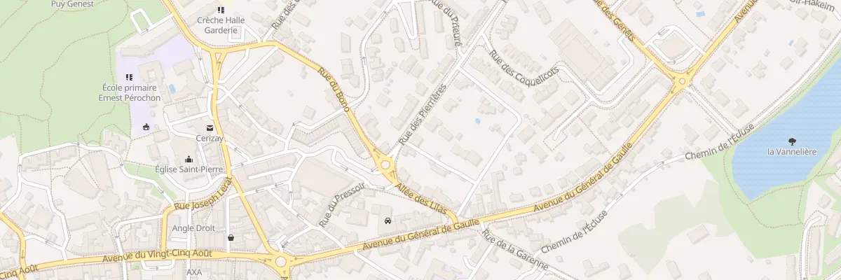 Plan du 2 Rue des Pierriéres à Cerizay