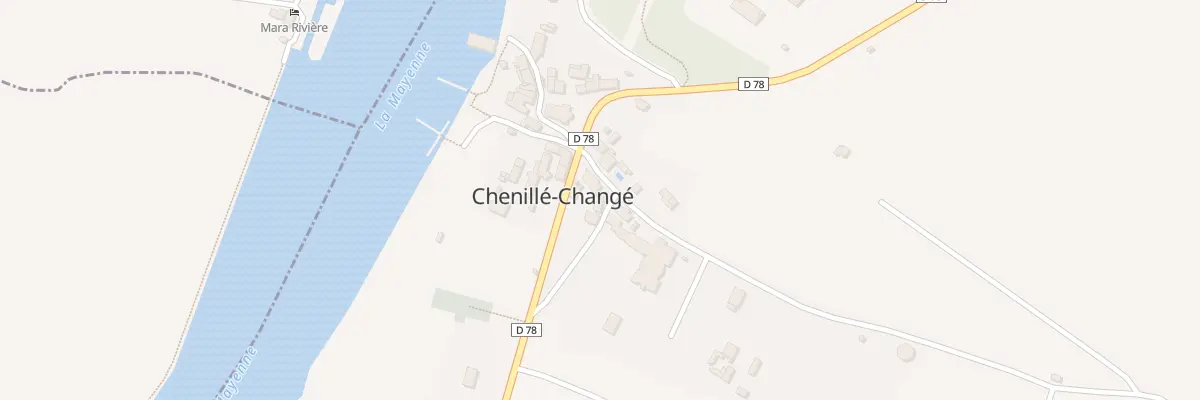 Plan du 5052 Le Bourg (Chenille-Change) à Chenillé-Champteussé