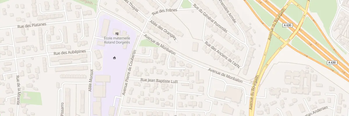 Plan du 1 All du Trinquet à Pessac