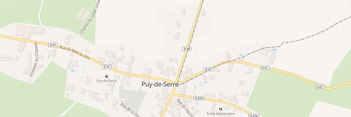 Plan du 7 Rue de la gâtine à Puy-de-Serre