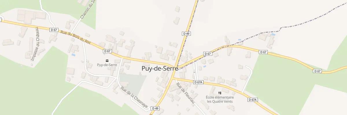 Plan du 1 Rue de la gâtine à Puy-de-Serre
