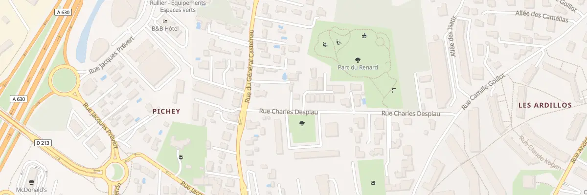Plan du 9001 Rue Charles Despiau à Mérignac