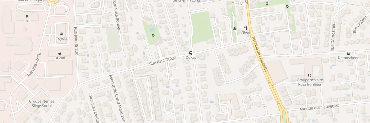Plan du 9020 Rue Paul Dukas à Mérignac