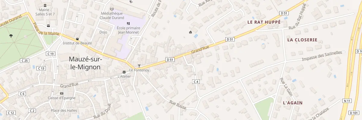 Plan du 13 Grand Rue à Mauzé-sur-le-Mignon