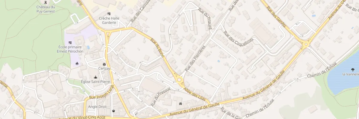 Plan du 1 Rue des Pierriéres à Cerizay