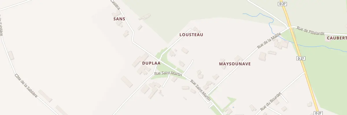 Plan du 2 Imp Galard à Poey-d’Oloron