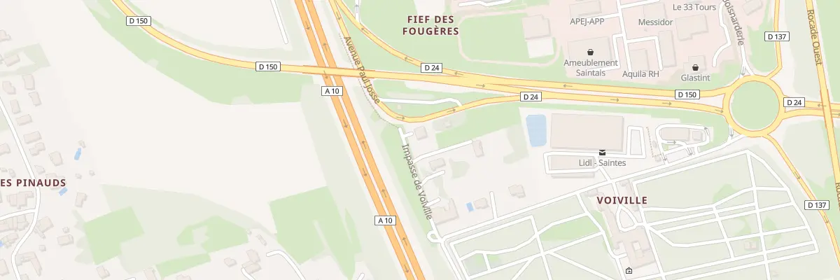 Plan du 8 Imp de Voiville à Saintes