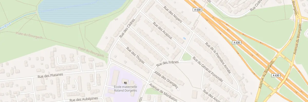 Plan du 7 Rue des Ormeaux à Pessac