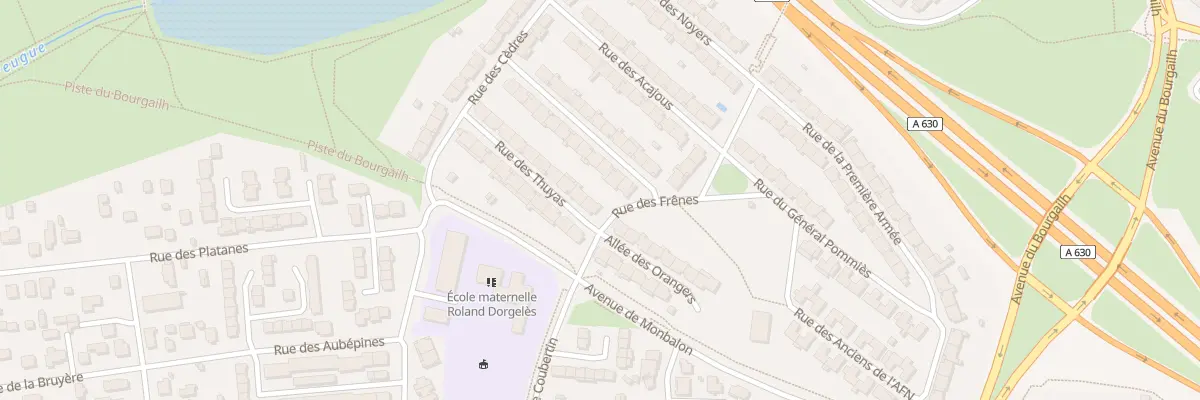 Plan du 2 Rue des Thuyas à Pessac