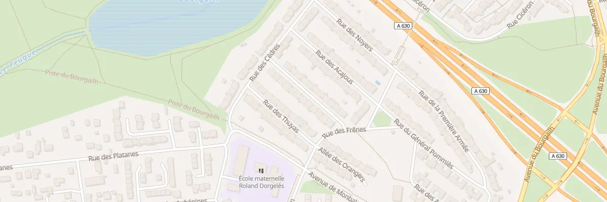 Plan du 11 Rue des Ormeaux à Pessac