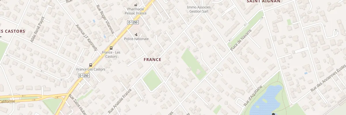 Plan du 16 Rue Anatole France à Pessac