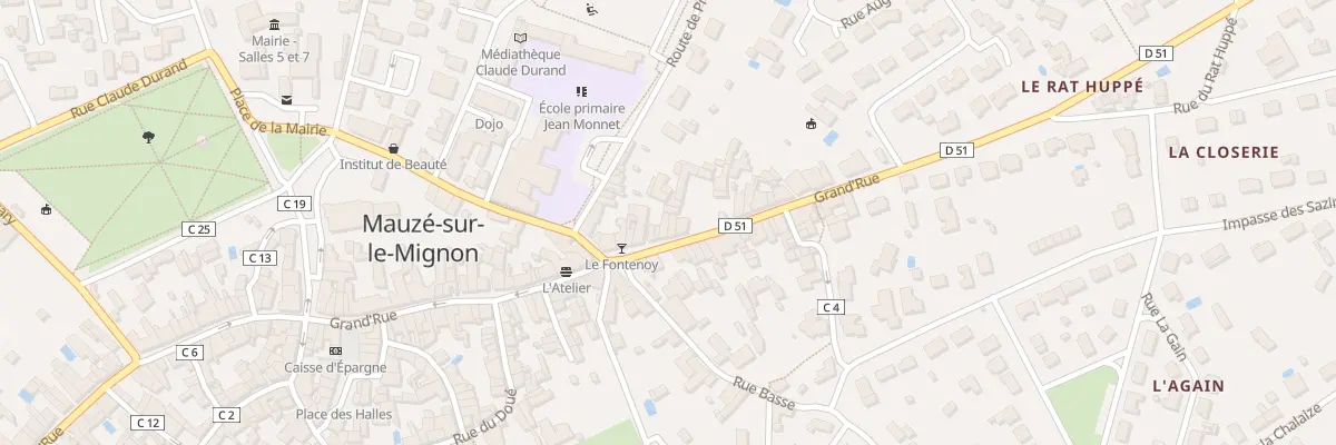 Plan du 36 Grand Rue à Mauzé-sur-le-Mignon