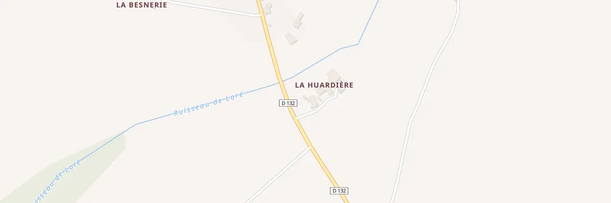 Plan du 25 La Huardiere à Oisseau