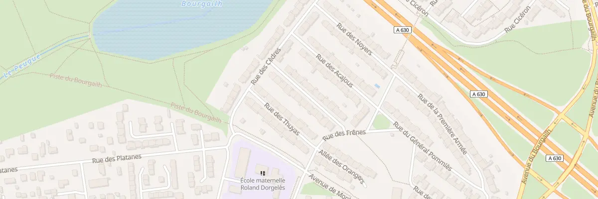 Plan du 13 Rue des Ormeaux à Pessac