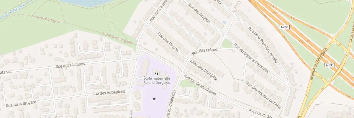 Plan du 3 Rue des Thuyas à Pessac