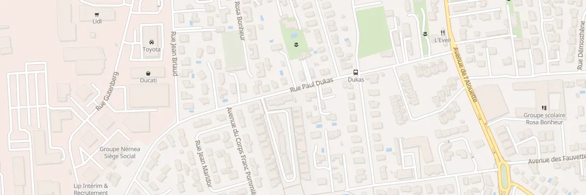 Plan du 26 Rue Paul Dukas à Mérignac