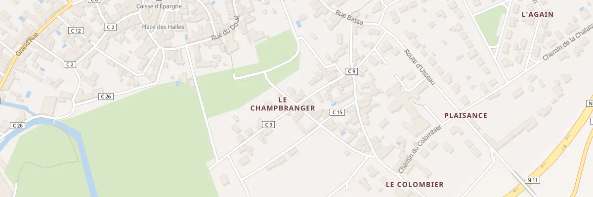 Plan du 1 Rue du Colombier à Mauzé-sur-le-Mignon