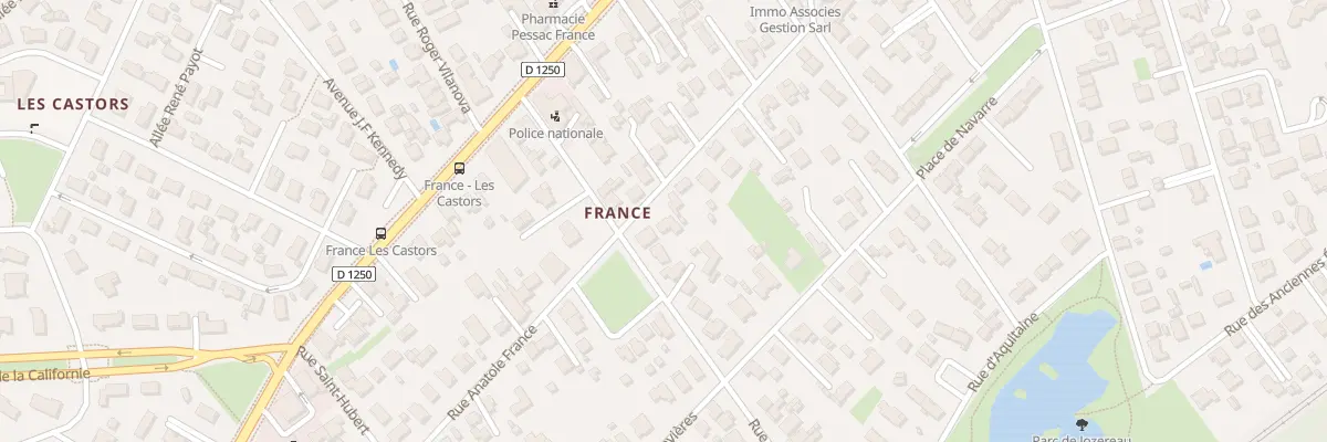 Plan du 20 Rue Anatole France à Pessac