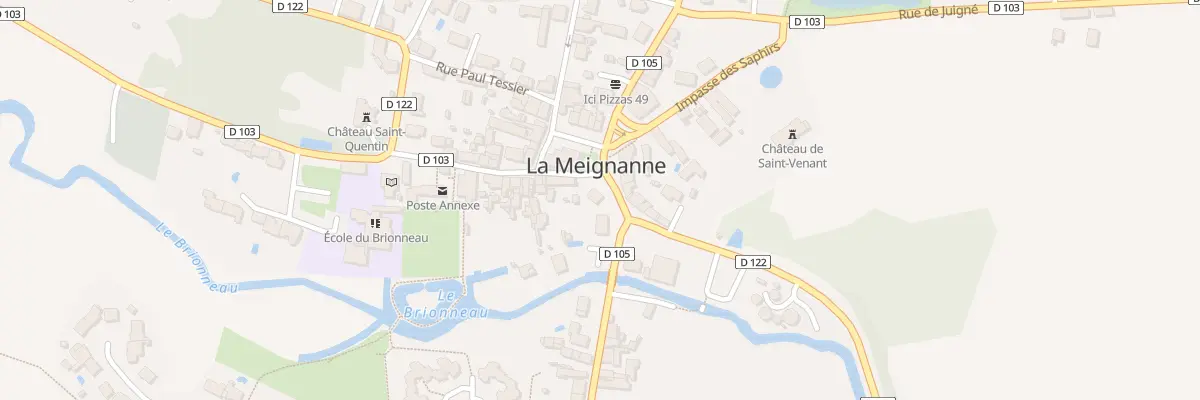 Plan du 13 Pl de l’Église à Longuenée-en-Anjou