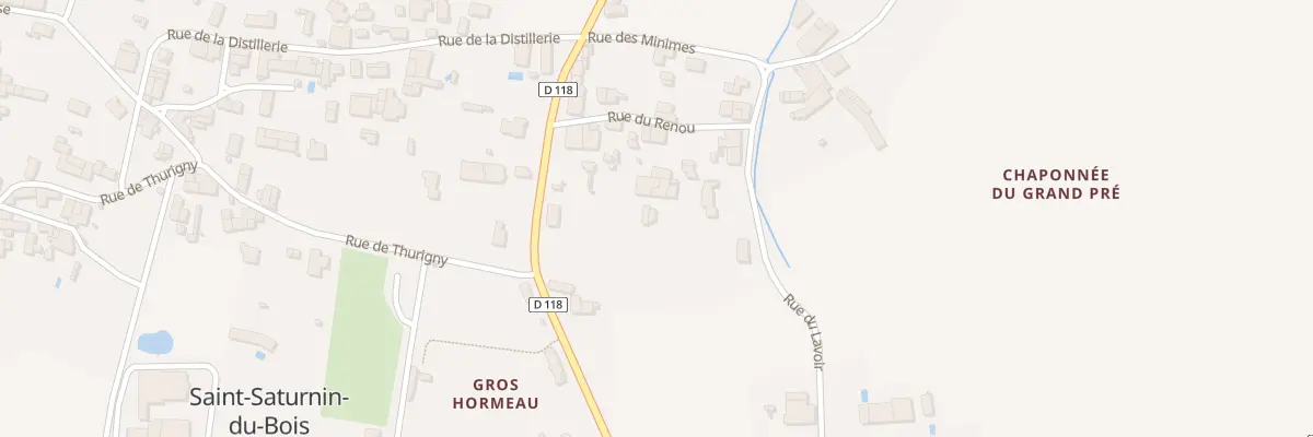 Plan du 12 Rue du Renou à Saint-Saturnin-du-Bois
