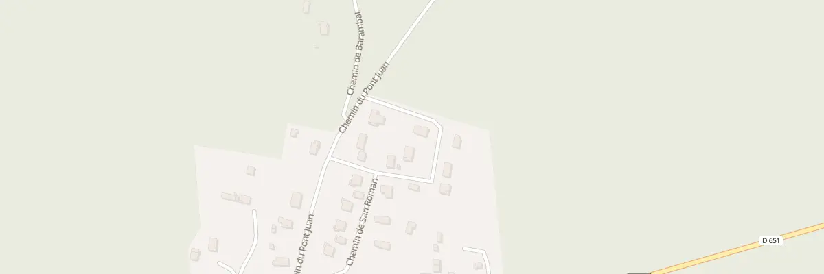 Plan du 182 Poulle à Belhade