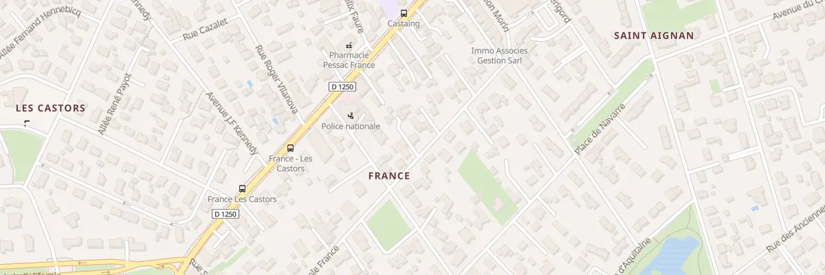 Plan du 21 Rue Anatole France à Pessac