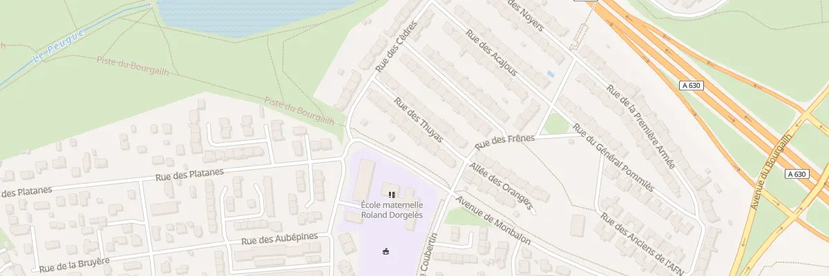 Plan du 9 Rue des Thuyas à Pessac