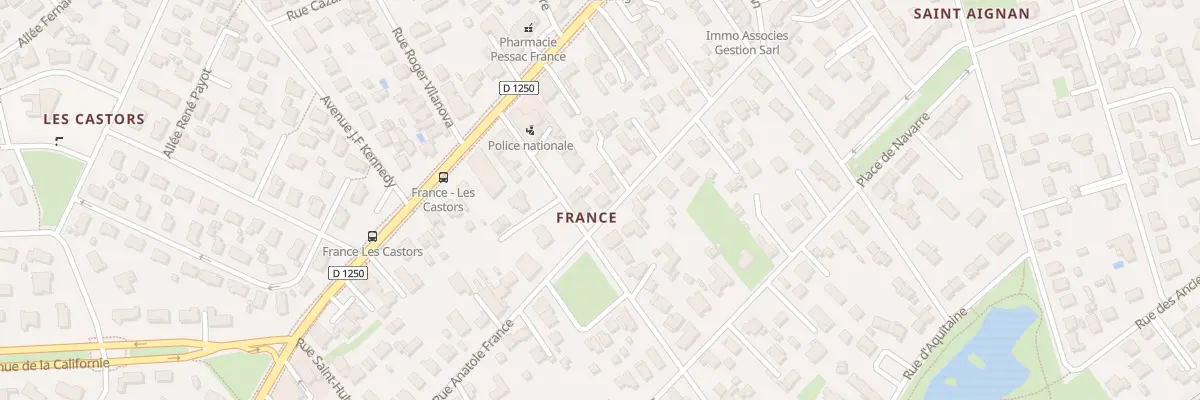 Plan du 25 Rue Anatole France à Pessac