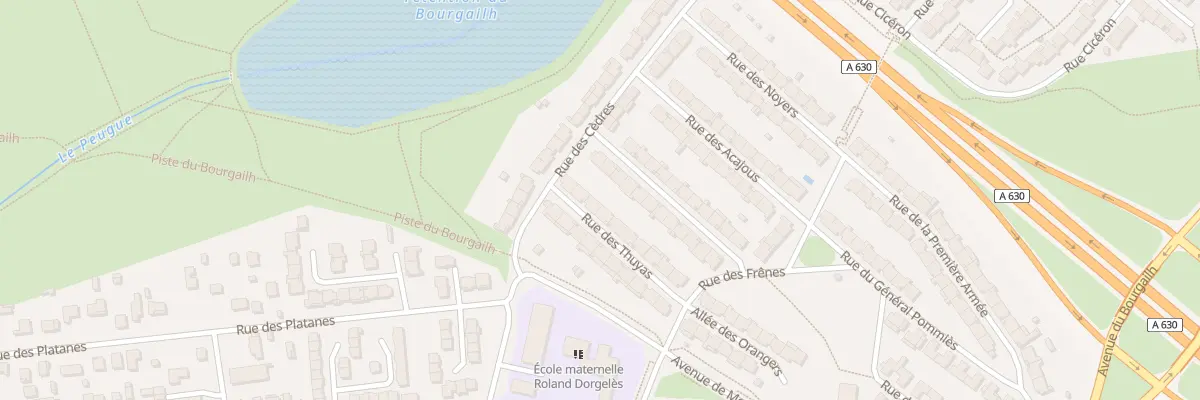 Plan du 16 Rue des Thuyas à Pessac