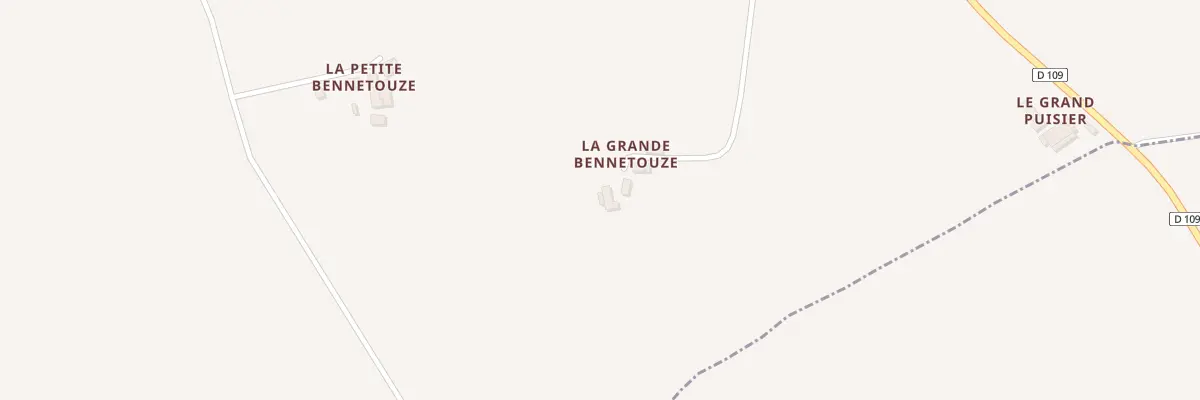 Plan du 1 La Grande Bennetouze à Villiers-Charlemagne