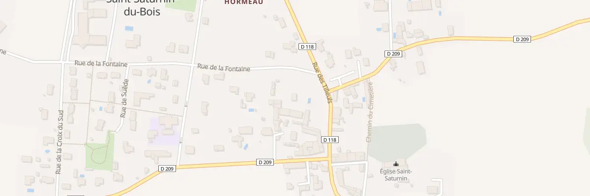 Plan du 3 Rue de la Fontaine à Saint-Saturnin-du-Bois