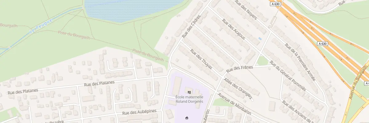 Plan du 15 Rue des Thuyas à Pessac