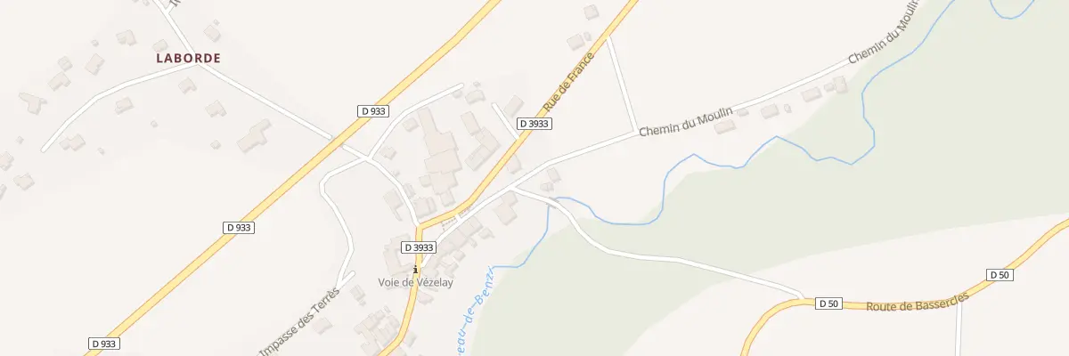 Plan du 2 Che du Moulin à Sault-de-Navailles