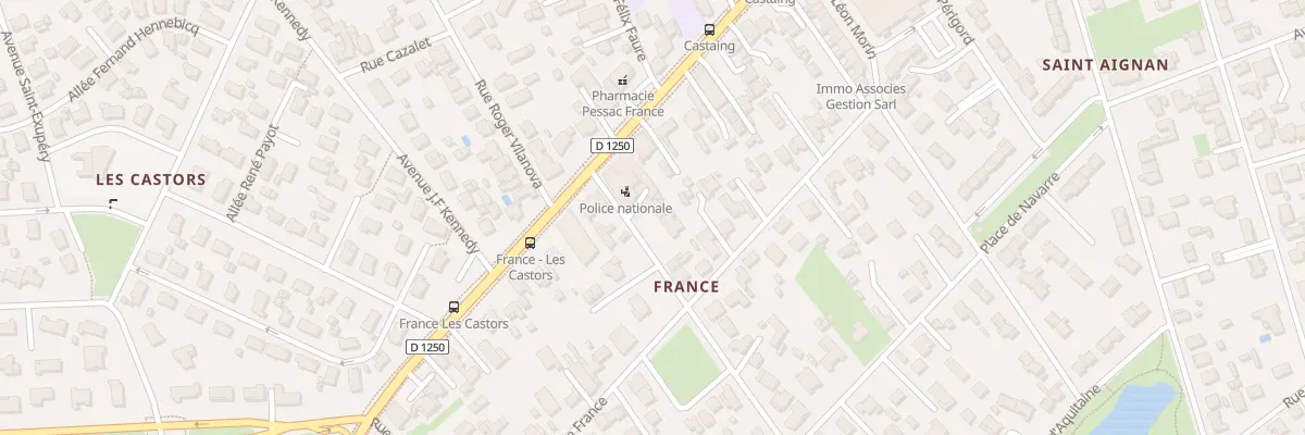 Plan du 6 Rue de France à Pessac