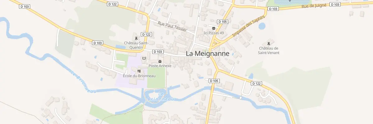 Plan du 13 Rue de la Mairie à Longuenée-en-Anjou