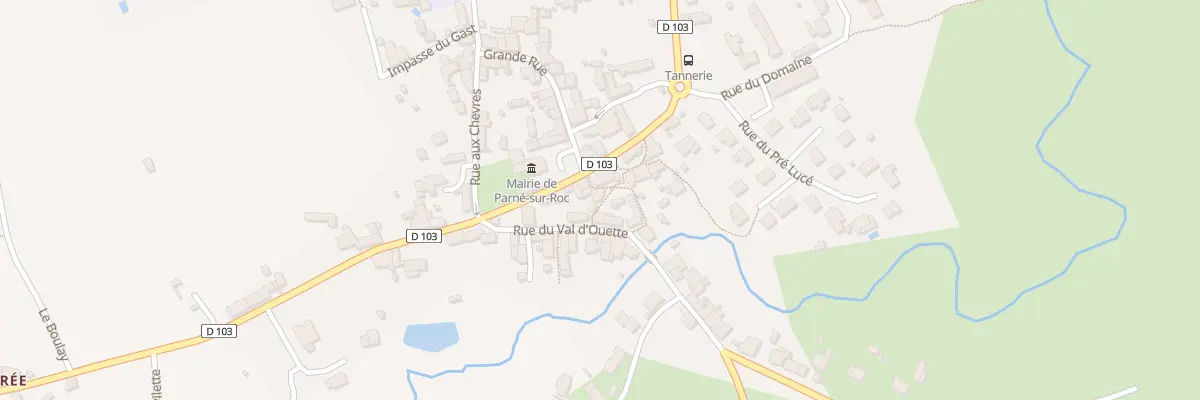 Plan du 1 Roquet de la Cour Forêt à Parné-sur-Roc