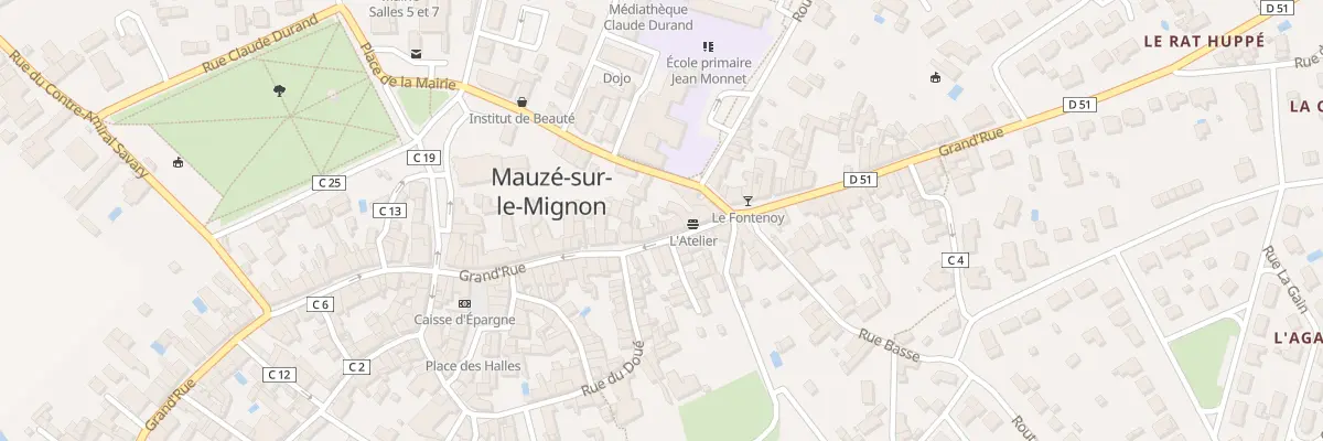 Plan du 60 Grand Rue à Mauzé-sur-le-Mignon