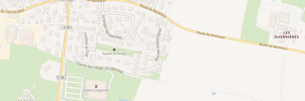Plan du 2 Rue des Vieilles Vignes à Longuenée-en-Anjou