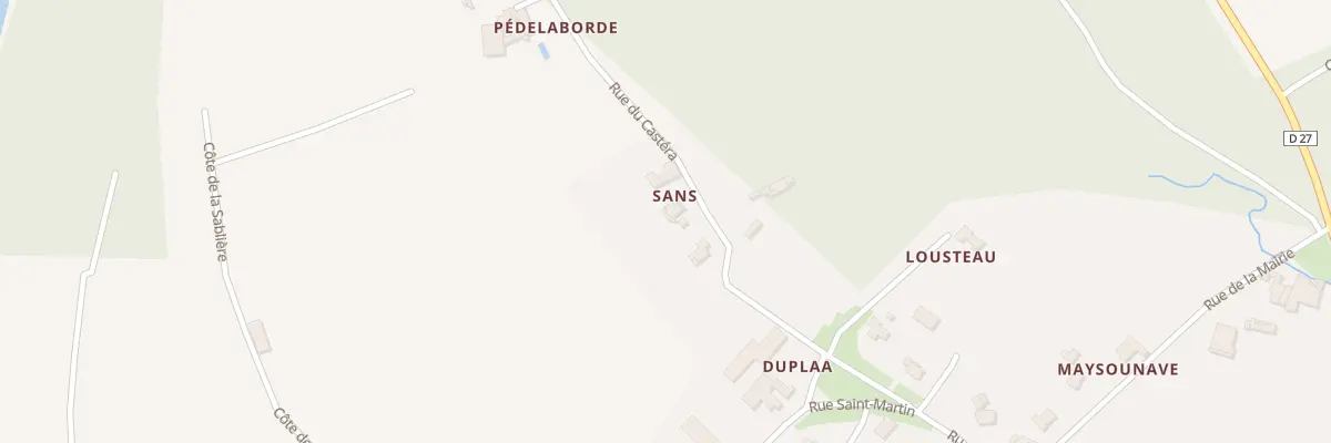 Plan du 3 Rue du Castera à Poey-d’Oloron