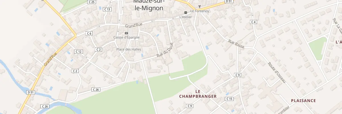 Plan du 14 Rue du Doué à Mauzé-sur-le-Mignon