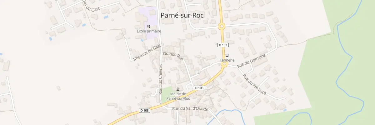 Plan du 10 Rue Grande Rue à Parné-sur-Roc