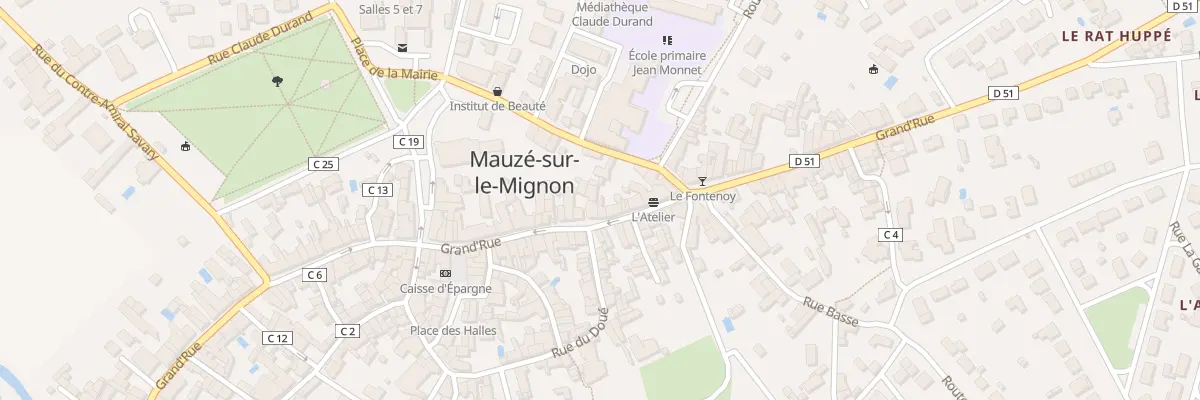Plan du 66 Grand Rue à Mauzé-sur-le-Mignon