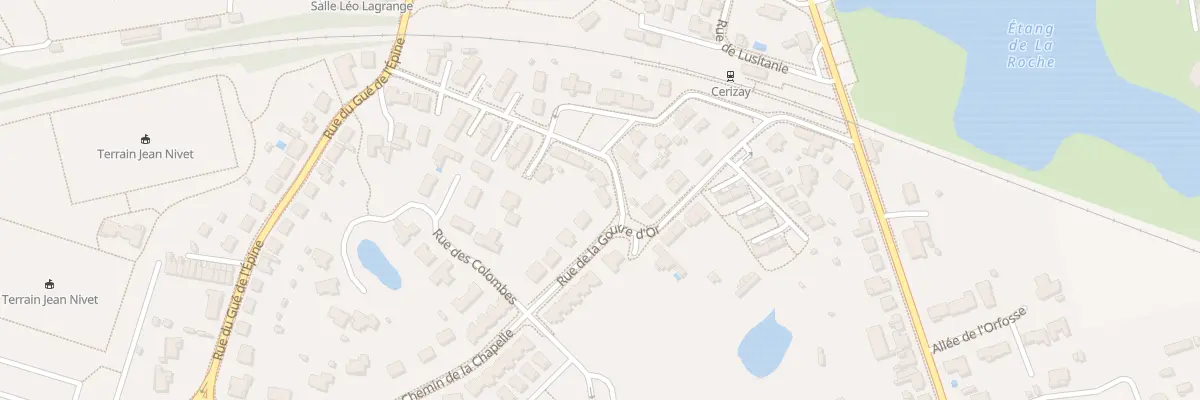 Plan du 1 Rue de l’Aubriere à Cerizay