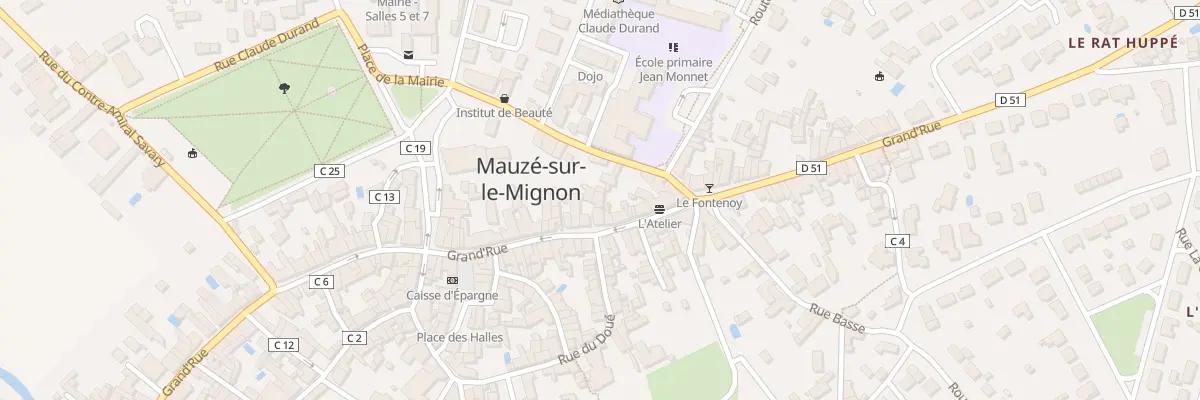 Plan du 68 Grand Rue à Mauzé-sur-le-Mignon
