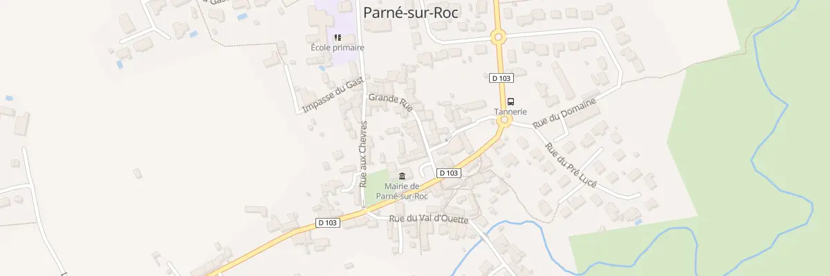 Plan du 9 Rue Grande Rue à Parné-sur-Roc