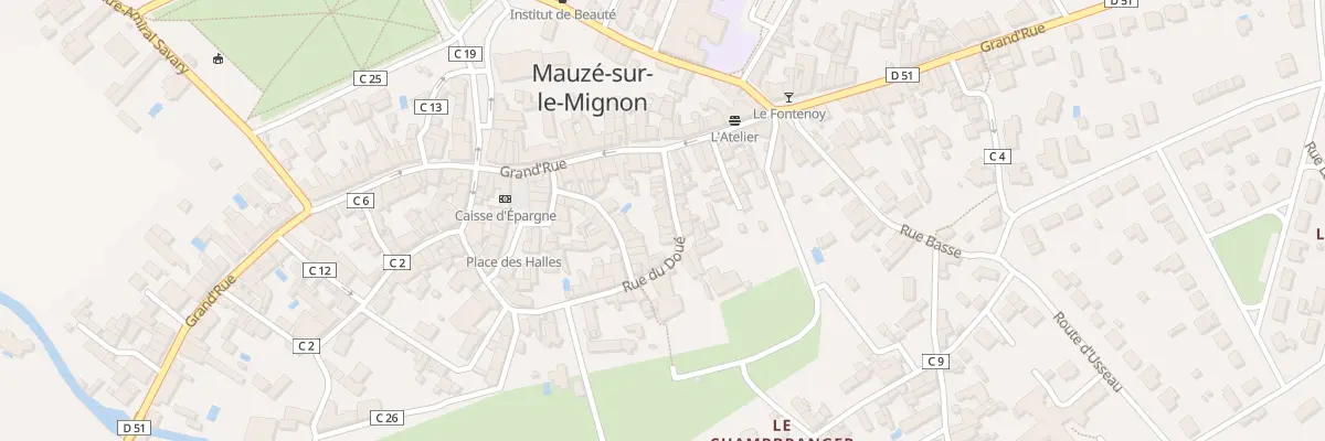 Plan du 9 Rue du Doué à Mauzé-sur-le-Mignon