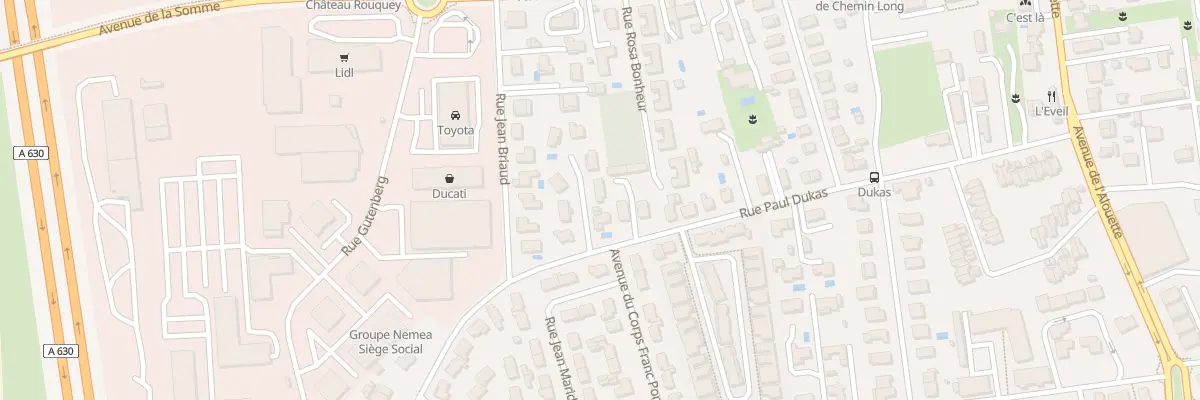 Plan du 9003 Rue Paul Dukas à Mérignac